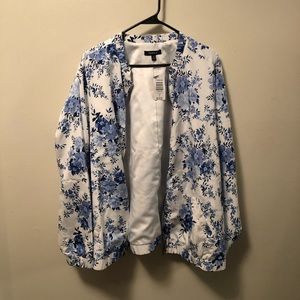 Torrid Floral Bomber Jacket